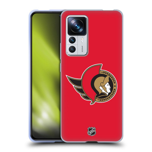 NHL Ottawa Senators Plain Soft Gel Case for Xiaomi 12T Pro