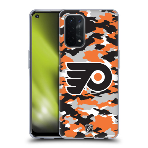 NHL Philadelphia Flyers Camouflage Soft Gel Case for OPPO A54 5G