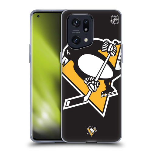 NHL Pittsburgh Penguins Oversized Soft Gel Case for OPPO Find X5 Pro