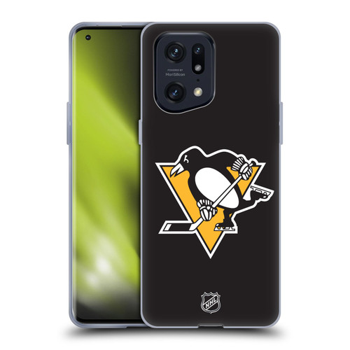 NHL Pittsburgh Penguins Plain Soft Gel Case for OPPO Find X5 Pro