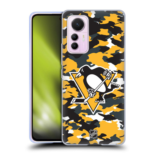 NHL Pittsburgh Penguins Camouflage Soft Gel Case for Xiaomi 12 Lite