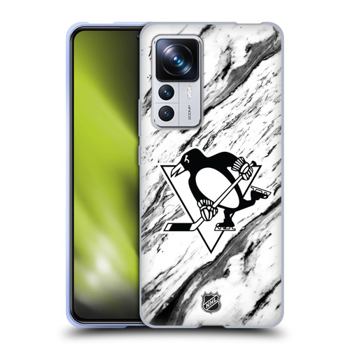 NHL Pittsburgh Penguins Marble Soft Gel Case for Xiaomi 12T Pro