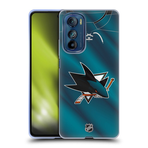 NHL San Jose Sharks Jersey Soft Gel Case for Motorola Edge 30
