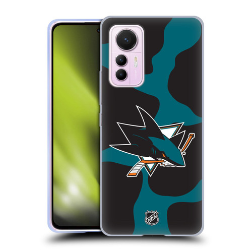 NHL San Jose Sharks Cow Pattern Soft Gel Case for Xiaomi 12 Lite