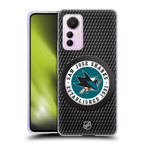 NHL San Jose Sharks Puck Texture Soft Gel Case for Xiaomi 12 Lite