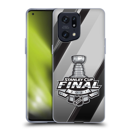 NHL 2021 Stanley Cup Final Stripes 2 Soft Gel Case for OPPO Find X5 Pro