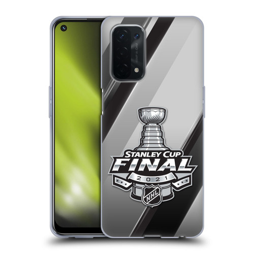 NHL 2021 Stanley Cup Final Stripes 2 Soft Gel Case for OPPO A54 5G