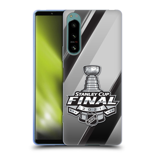 NHL 2021 Stanley Cup Final Stripes 2 Soft Gel Case for Sony Xperia 5 IV