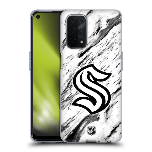 NHL Seattle Kraken Marble Soft Gel Case for OPPO A54 5G