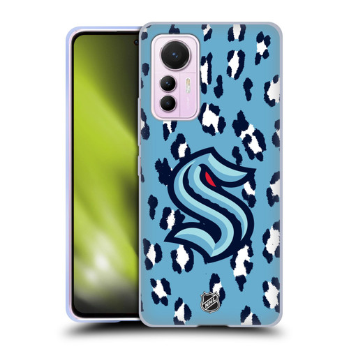 NHL Seattle Kraken Leopard Patten Soft Gel Case for Xiaomi 12 Lite