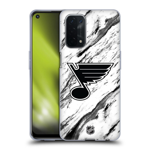 NHL St Louis Blues Marble Soft Gel Case for OPPO A54 5G