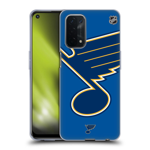 NHL St Louis Blues Oversized Soft Gel Case for OPPO A54 5G