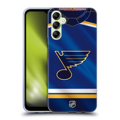 NHL St Louis Blues Jersey Soft Gel Case for Samsung Galaxy A14 5G