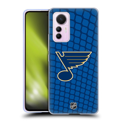 NHL St Louis Blues Net Pattern Soft Gel Case for Xiaomi 12 Lite