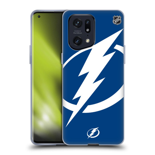 NHL Tampa Bay Lightning Oversized Soft Gel Case for OPPO Find X5 Pro