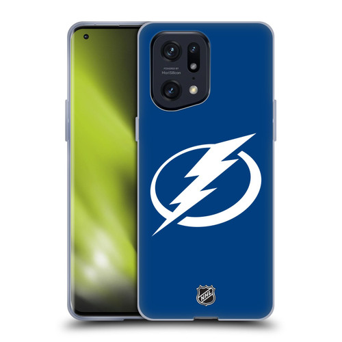 NHL Tampa Bay Lightning Plain Soft Gel Case for OPPO Find X5 Pro