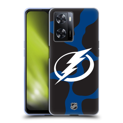 NHL Tampa Bay Lightning Cow Pattern Soft Gel Case for OPPO A57s
