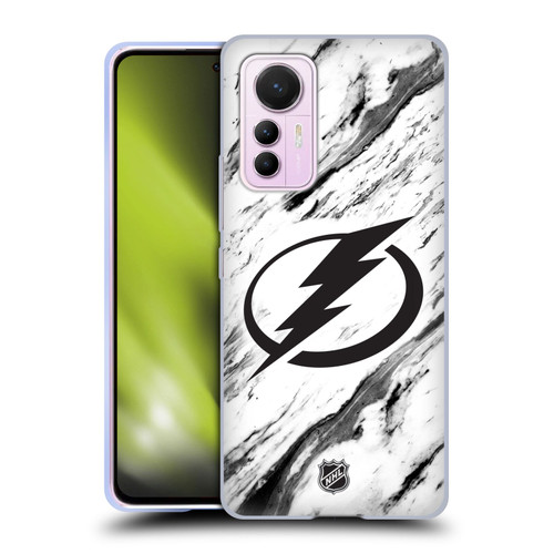 NHL Tampa Bay Lightning Marble Soft Gel Case for Xiaomi 12 Lite