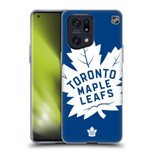 NHL Toronto Maple Leafs Oversized Soft Gel Case for OPPO Find X5 Pro