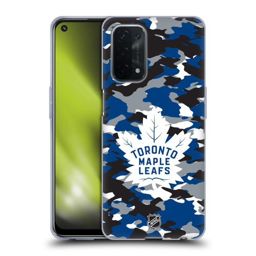 NHL Toronto Maple Leafs Camouflage Soft Gel Case for OPPO A54 5G