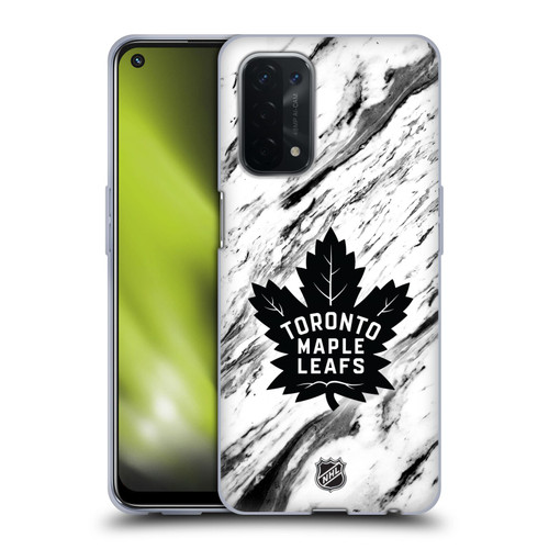 NHL Toronto Maple Leafs Marble Soft Gel Case for OPPO A54 5G