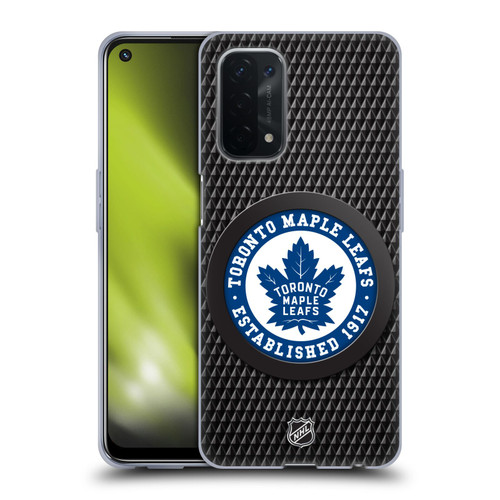 NHL Toronto Maple Leafs Puck Texture Soft Gel Case for OPPO A54 5G