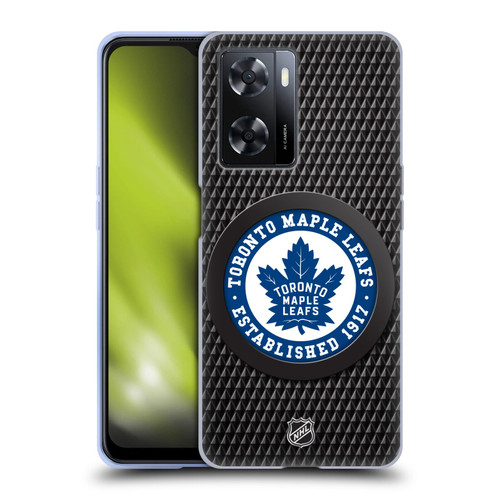 NHL Toronto Maple Leafs Puck Texture Soft Gel Case for OPPO A57s