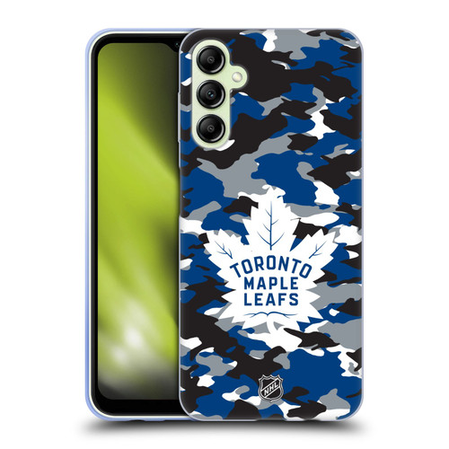 NHL Toronto Maple Leafs Camouflage Soft Gel Case for Samsung Galaxy A14 5G