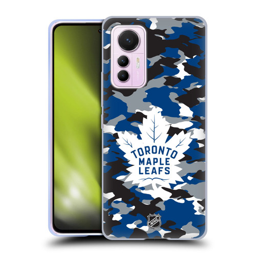 NHL Toronto Maple Leafs Camouflage Soft Gel Case for Xiaomi 12 Lite