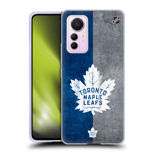NHL Toronto Maple Leafs Half Distressed Soft Gel Case for Xiaomi 12 Lite