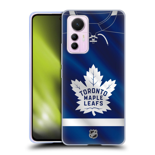 NHL Toronto Maple Leafs Jersey Soft Gel Case for Xiaomi 12 Lite