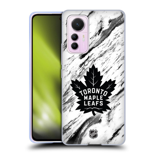 NHL Toronto Maple Leafs Marble Soft Gel Case for Xiaomi 12 Lite