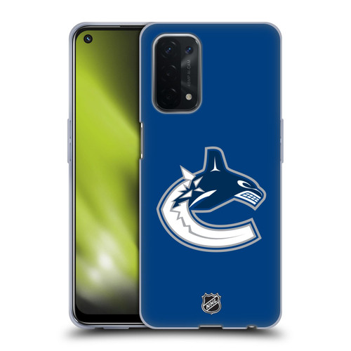 NHL Vancouver Canucks Plain Soft Gel Case for OPPO A54 5G