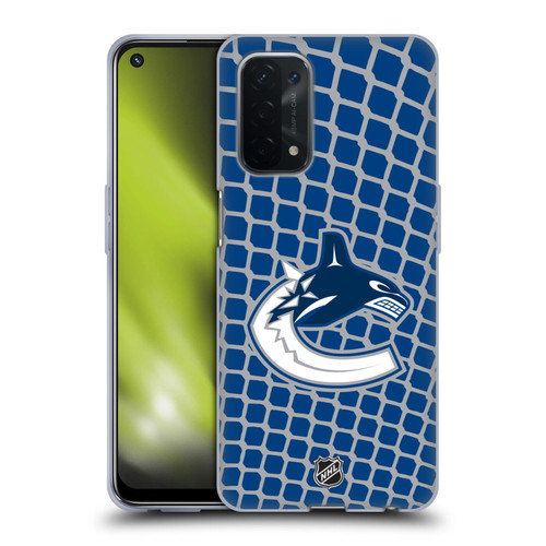 NHL Vancouver Canucks Net Pattern Soft Gel Case for OPPO A54 5G