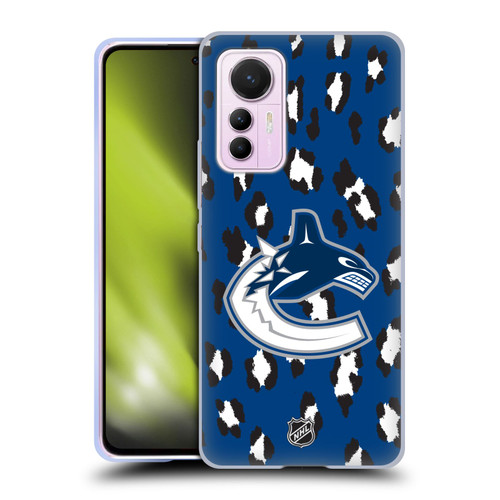NHL Vancouver Canucks Leopard Patten Soft Gel Case for Xiaomi 12 Lite