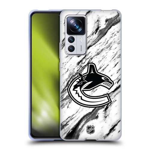 NHL Vancouver Canucks Marble Soft Gel Case for Xiaomi 12T Pro