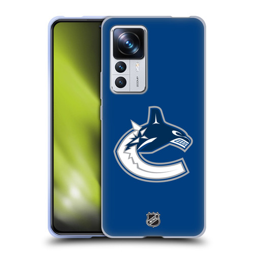 NHL Vancouver Canucks Plain Soft Gel Case for Xiaomi 12T Pro