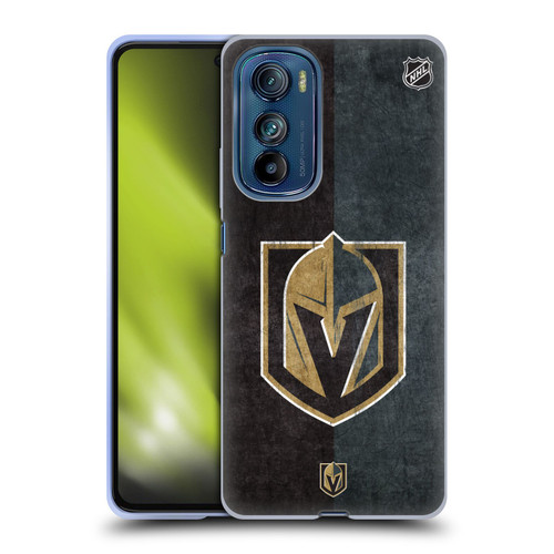 NHL Vegas Golden Knights Half Distressed Soft Gel Case for Motorola Edge 30