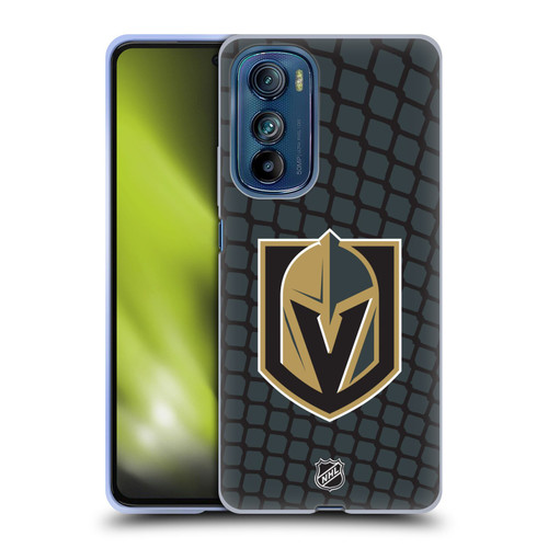 NHL Vegas Golden Knights Net Pattern Soft Gel Case for Motorola Edge 30