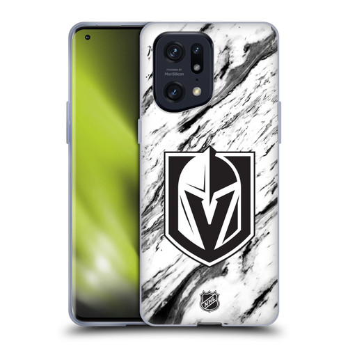 NHL Vegas Golden Knights Marble Soft Gel Case for OPPO Find X5 Pro