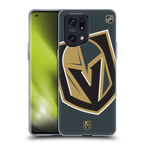 NHL Vegas Golden Knights Oversized Soft Gel Case for OPPO Find X5 Pro