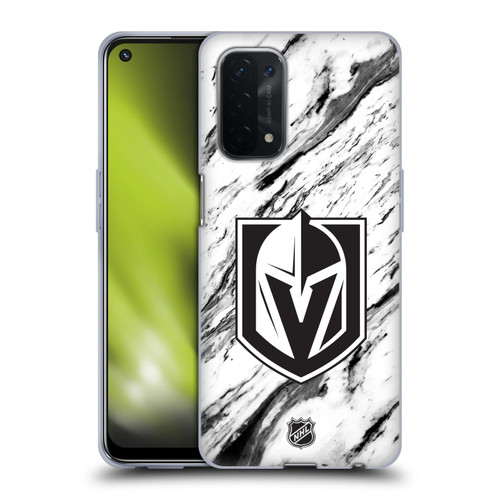 NHL Vegas Golden Knights Marble Soft Gel Case for OPPO A54 5G