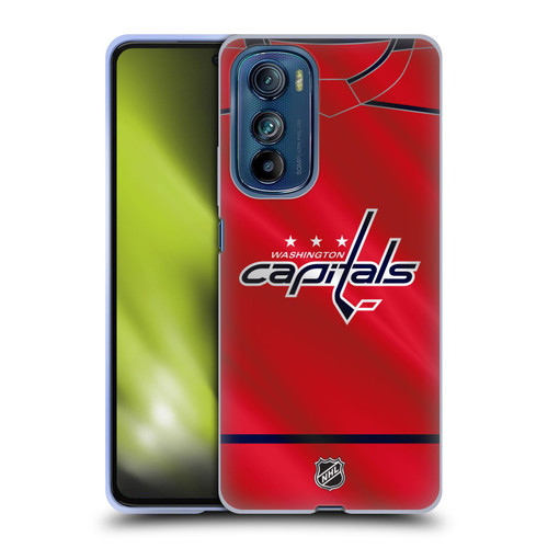 NHL Washington Capitals Jersey Soft Gel Case for Motorola Edge 30