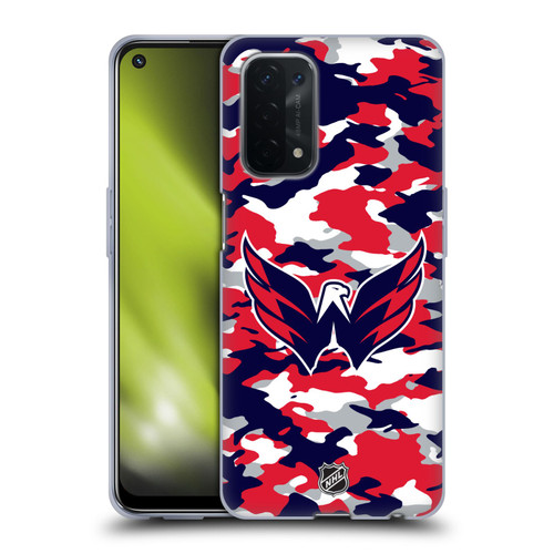 NHL Washington Capitals Camouflage Soft Gel Case for OPPO A54 5G
