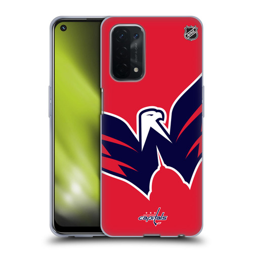 NHL Washington Capitals Oversized Soft Gel Case for OPPO A54 5G