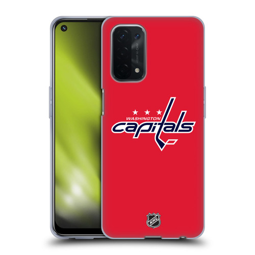 NHL Washington Capitals Plain Soft Gel Case for OPPO A54 5G