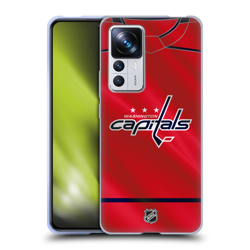 NHL Washington Capitals Jersey Soft Gel Case for Xiaomi 12T Pro