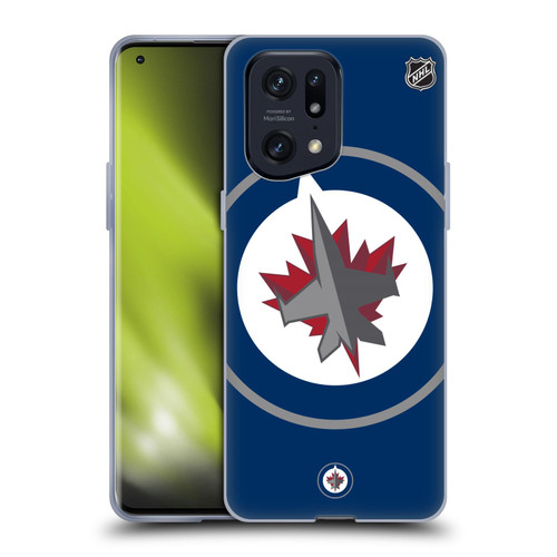 NHL Winnipeg Jets Oversized Soft Gel Case for OPPO Find X5 Pro