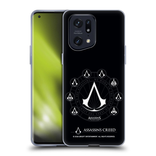 Assassin's Creed Legacy Logo Crests Soft Gel Case for OPPO Find X5 Pro