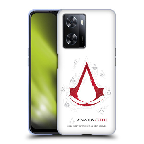Assassin's Creed Legacy Logo Geometric White Soft Gel Case for OPPO A57s